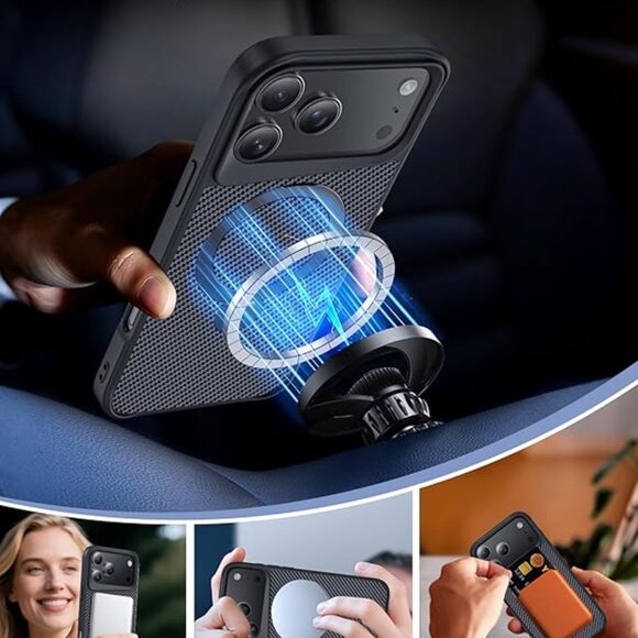 NEW Designed for iPhone 17 Pro Case with 360° Magnetic Stand - Picture 5 of 14